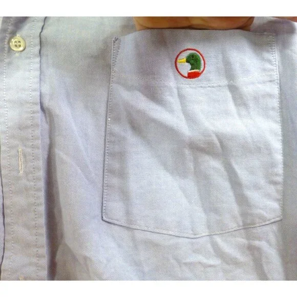 Duck Head Light Blue Long Sleeve Button Down Casual Shirt Xl USA Made - Picture 3 of 11